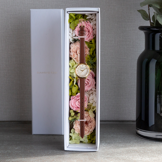 ダイヤモンドローズ ラウンドブラウン DR01G－ABR ピンクブロッサム AR-WPB