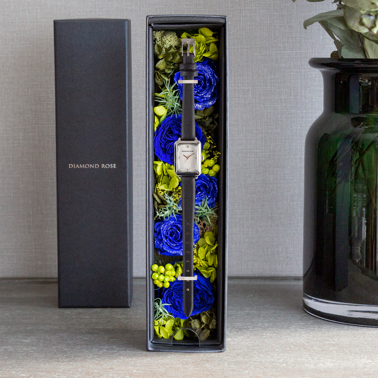 ダイヤモンドローズ スクエアブラック DR02S-ABK エクセレントブルー AR-BEB