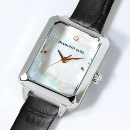 【クリスマス限定豪華セット】ダイヤモンドローズ スクエアピンク＋ブラック付け替えベルト