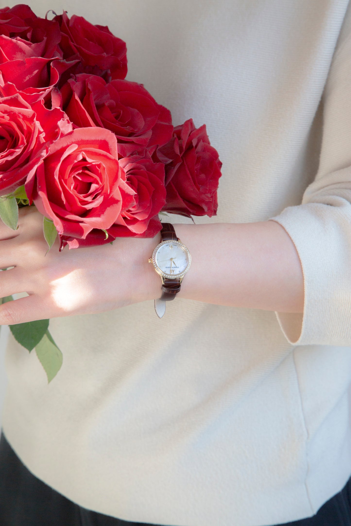 ダイヤモンドローズ グラージュダークブラウン DR03G-CDB エスプリピンク AR-WEP