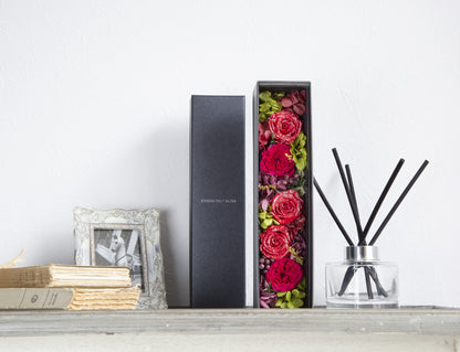 ダイヤモンドローズ スクエアダークブラウン DR02R-ADB ブライトレッド AR-BBR