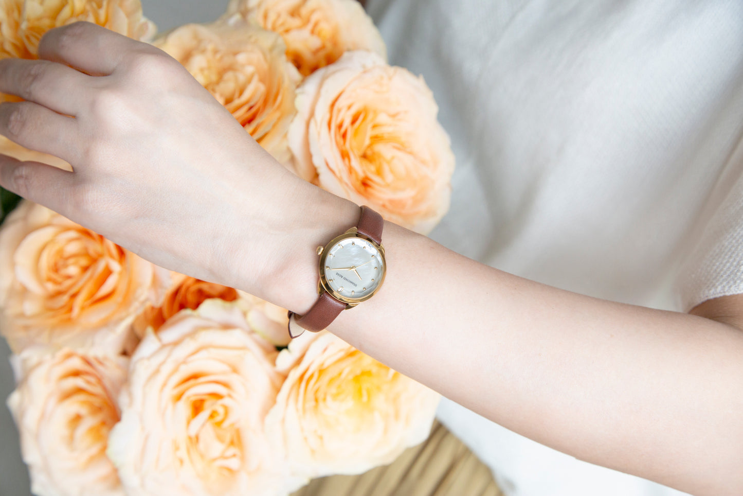 ダイヤモンドローズ ラウンドブラウン DR01G－ABR エスプリピンク AR-WEP