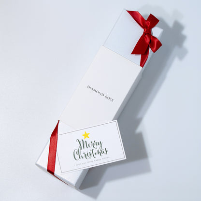 【クリスマス限定豪華セット】ダイヤモンドローズ ラウンドベージュ＋ブラウン付け替えベルト